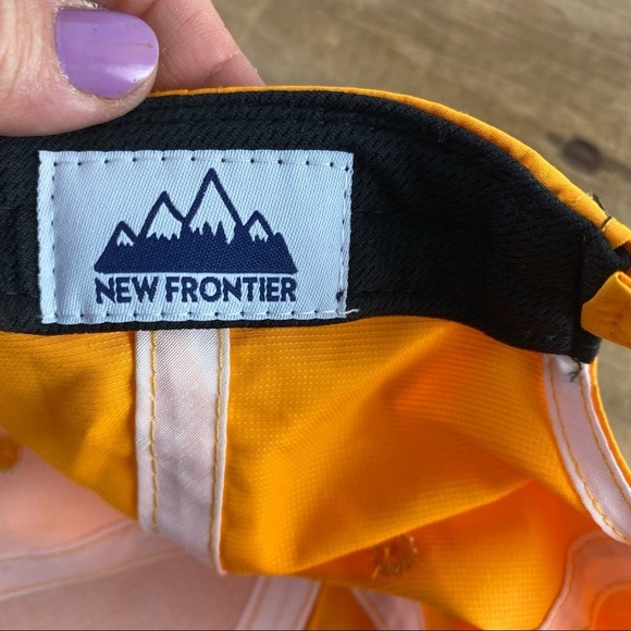 New Frontier yellow trucker style hat - Picture 2 of 4